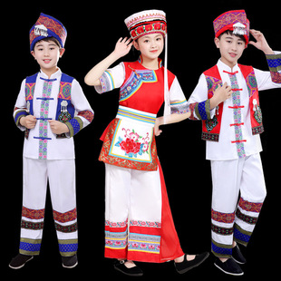 2026新款白族服装女云南大理金花服绣花成人舞蹈服饰演出服民族风