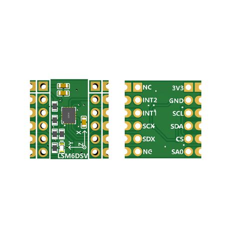 LWKJ六轴感测器LSM6DSV模块支持SPI/IIC,兼容Smol/SlimeVR