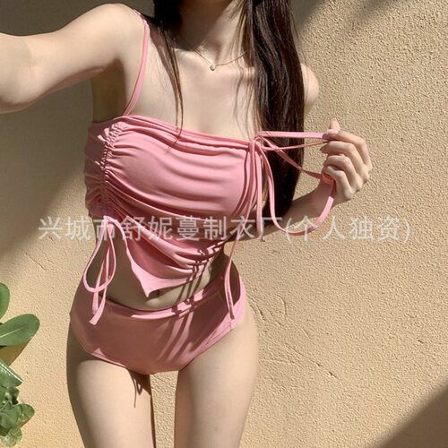 2026新款泳衣女高级感纯欲风分体泳装比基尼性感辣妹游泳衣女遮肉
