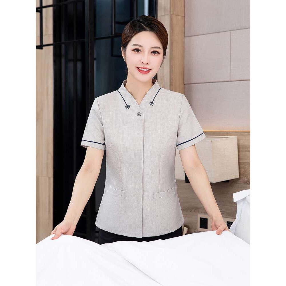 夏季短袖家政公司服务员酒店客房保洁工作服物业小区清洁阿姨宾馆