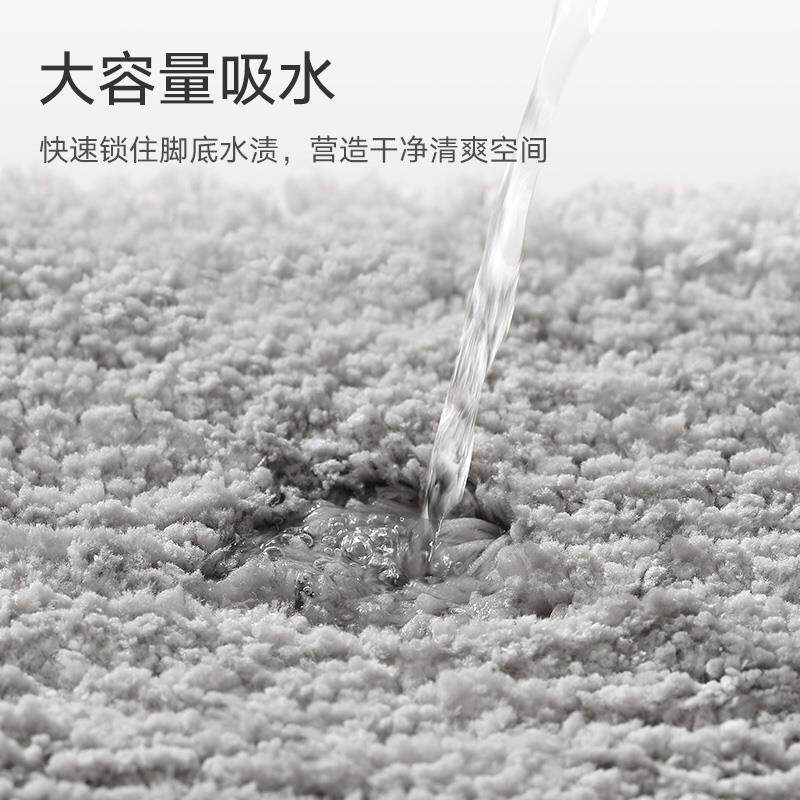 浴室地垫五星级酒店地巾厕所门口防滑踩脚垫卫生间加厚吸水洗手间