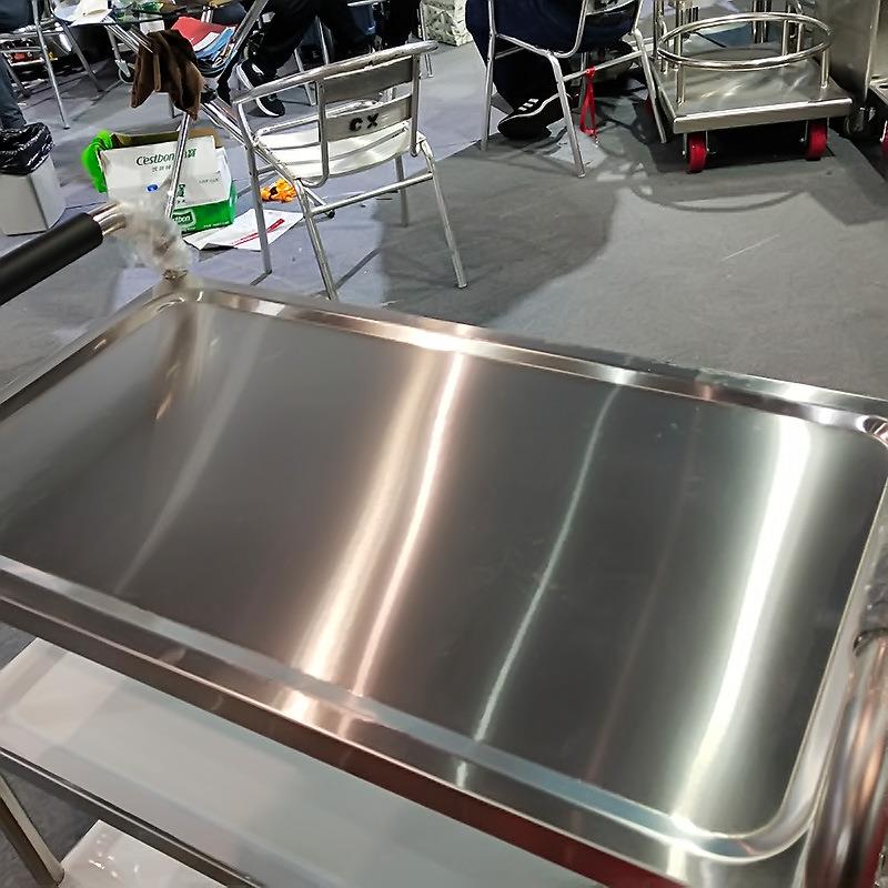 不锈钢三层餐车酒店手推车双层餐厅送餐车手推收碗车火锅店推车