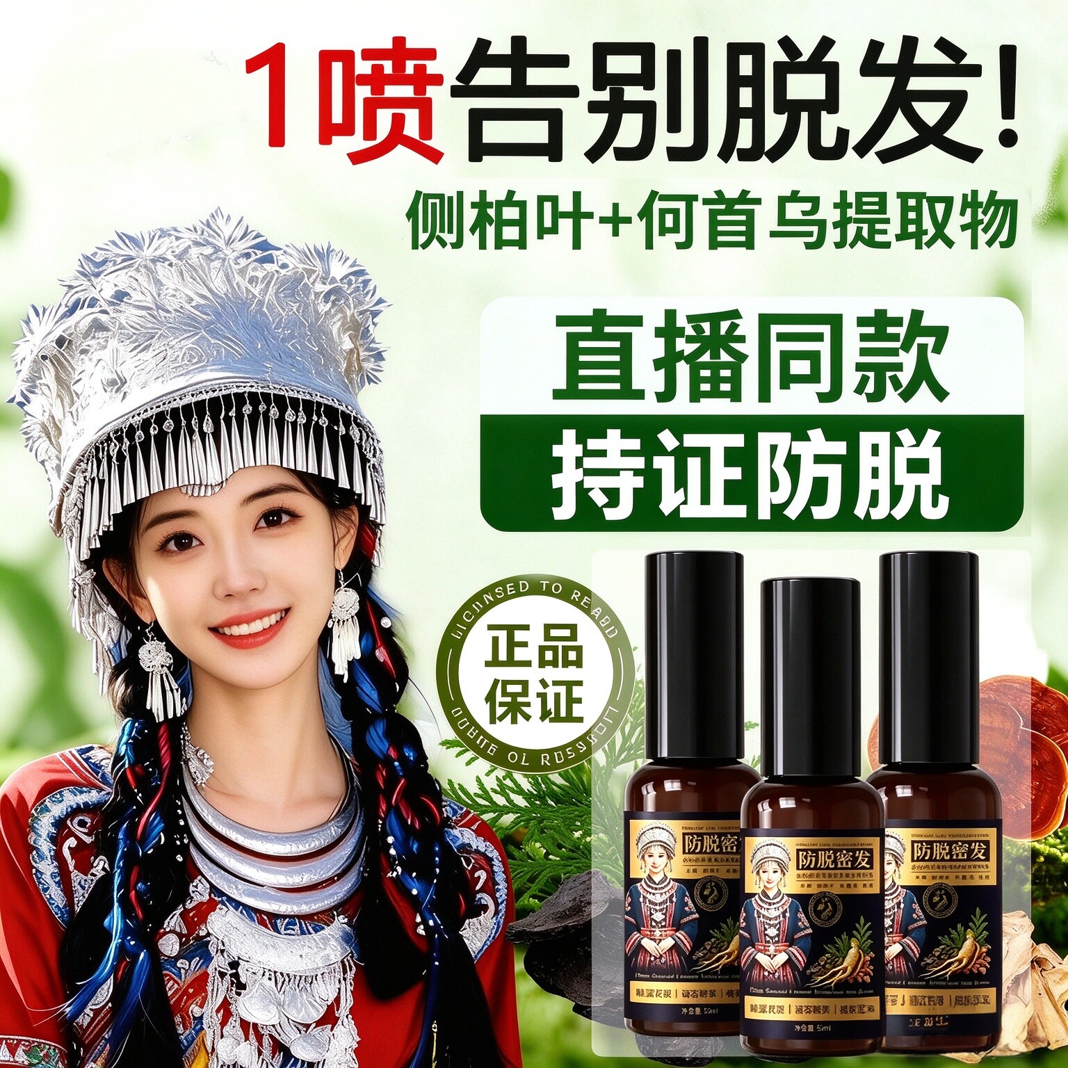 下单就送梳子dyey防脱固发液