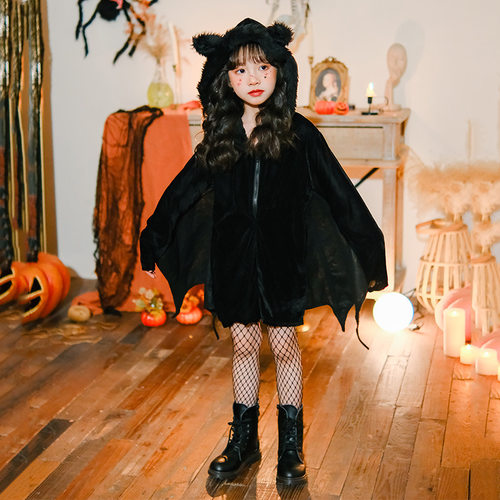 2026新款万圣节儿童服装蝙蝠恶魔动物派对狂欢节cosplay童