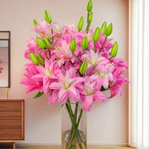 正宗重瓣香水百合鲜切花云南直发