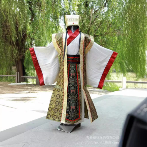 2026新款古装汉式婚礼服古代员外影视秦汉大臣官服诸葛亮服装男