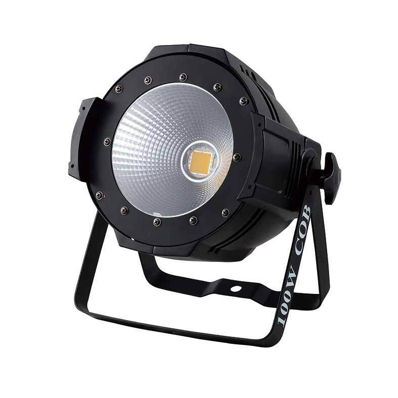 舞台灯光100W COB LED帕灯暖白光面光灯DMX婚庆演出背景染色灯光