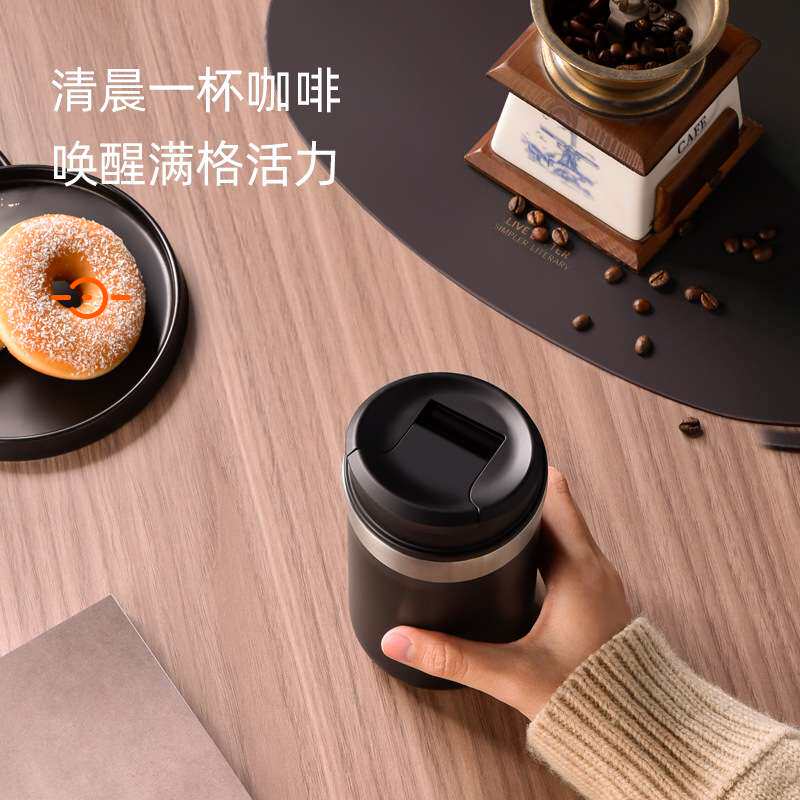 Vanow咖啡保温杯欧式小奢华随手杯316不锈钢便携小精致随行杯子