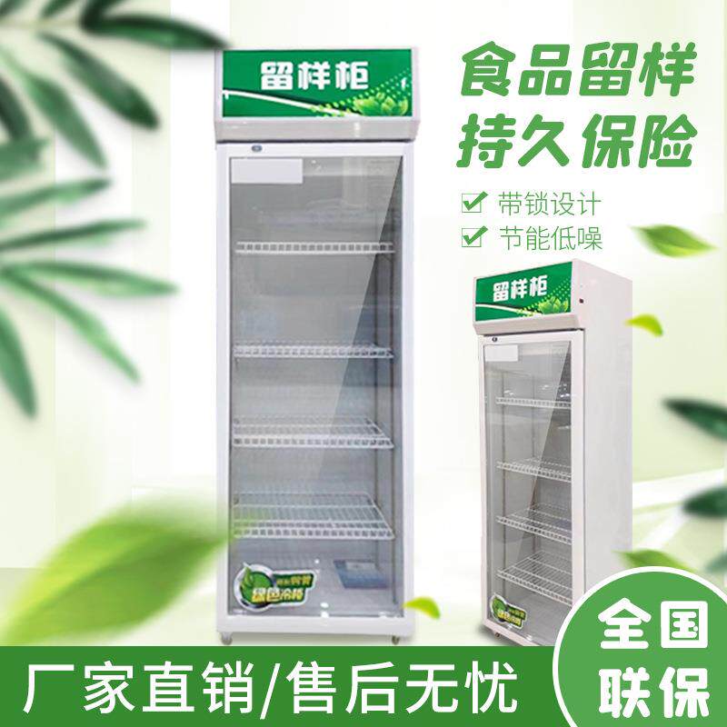 食品留样柜小型冰箱幼儿园带锁食堂学校厨房保鲜展示冷藏家用迷你
