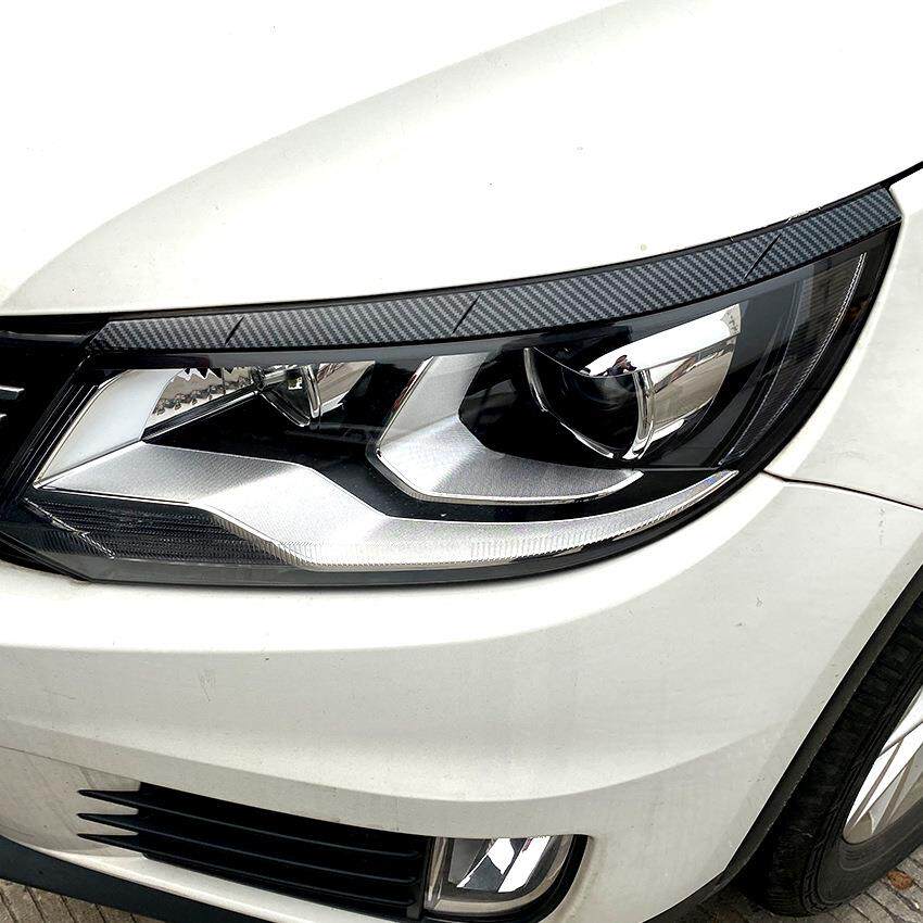 适用大众途观 Tiguan MK1 2011-2016前大灯灯眉车贴外饰改装