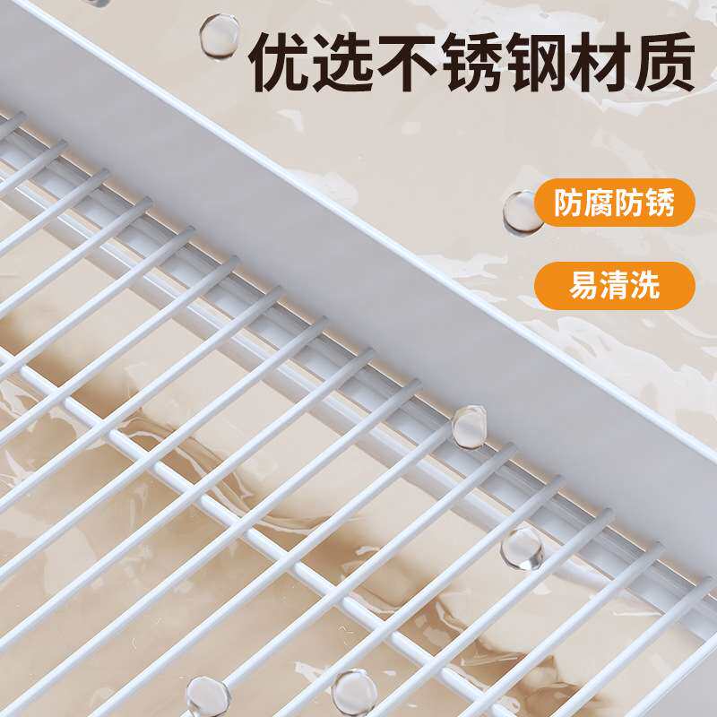 厨房高端挂壁碗碟收纳架多功能置物架壁挂式水槽沥碗架碗盘沥水架