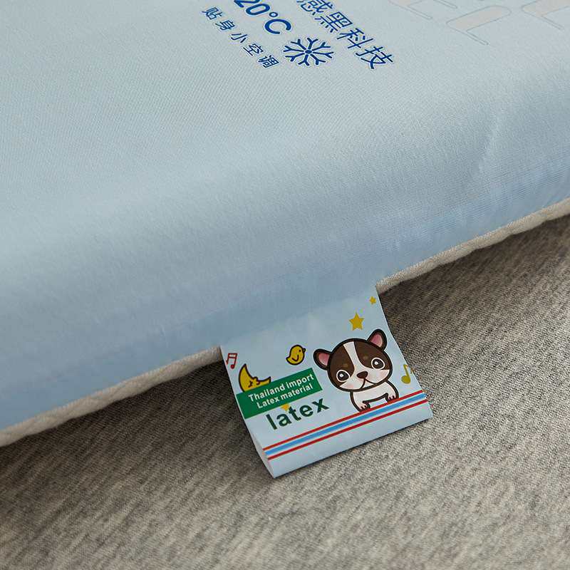 儿童凉感乳胶枕头枕芯护颈椎助睡眠专用婴幼儿学生整头夏季吸汗