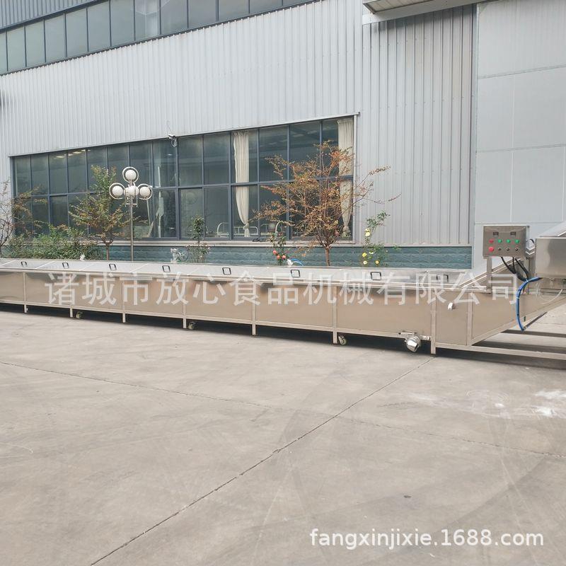 小龙虾蒸煮漂烫流水线 莴笋竹笋秋葵漂烫机 蔬菜漂烫杀青机