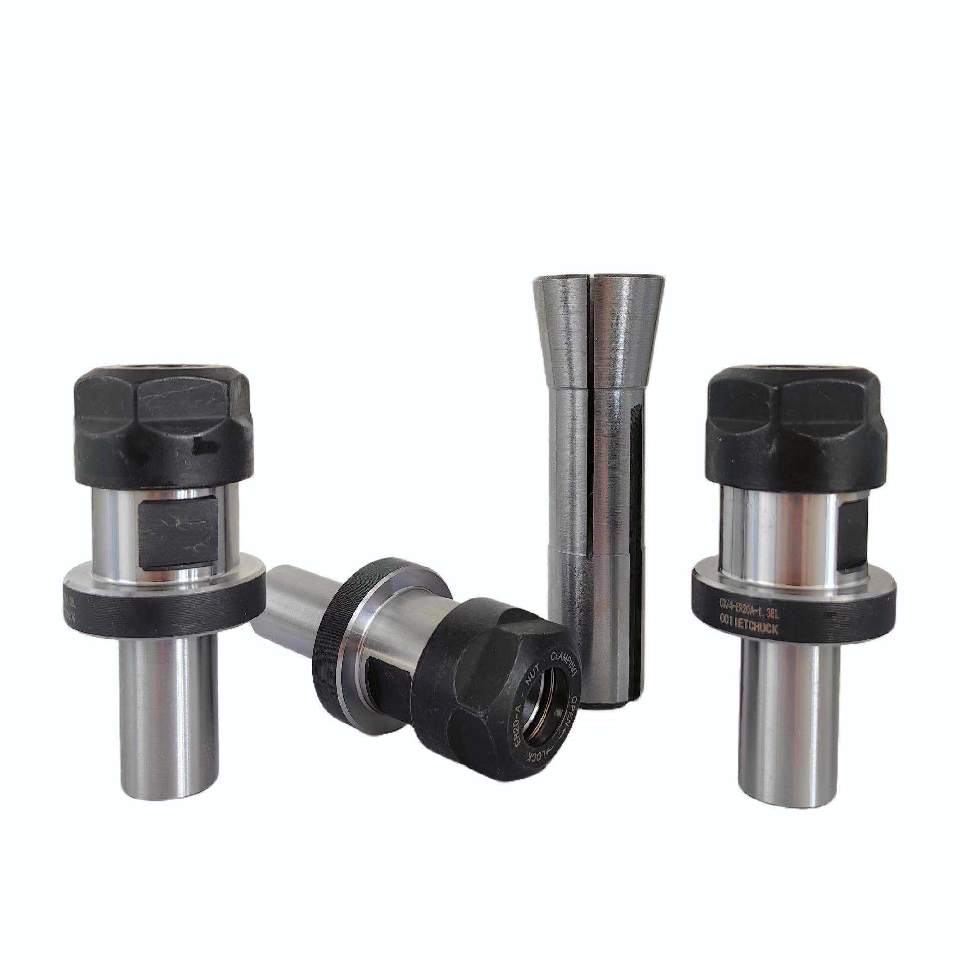 3pcs C3/4-ER20A-1.38L 延长杆+ 1pcs R8筒夹3/4孔径-M12后拉螺纹
