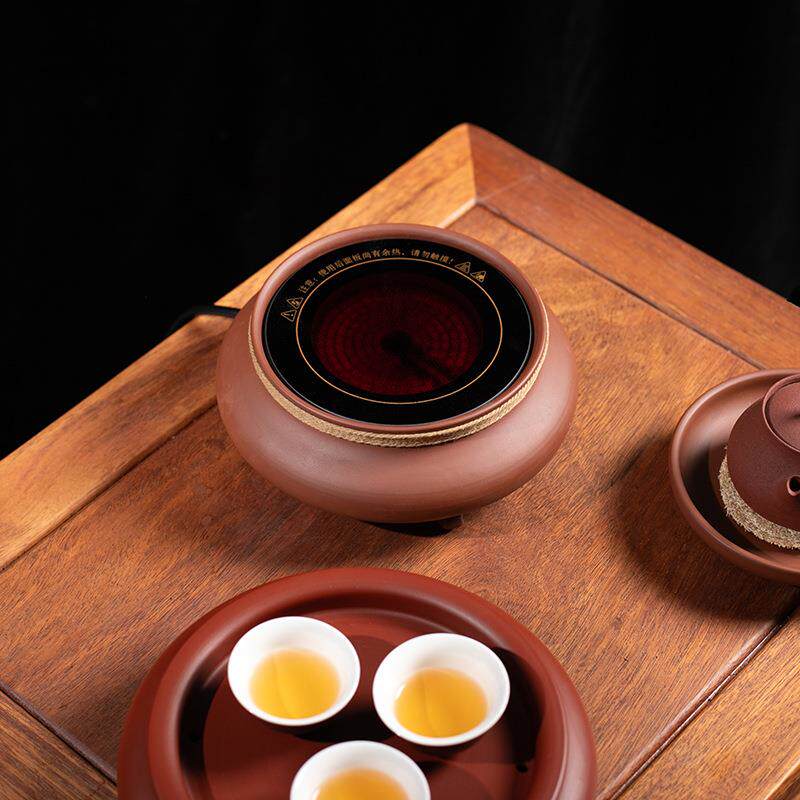 手工铜壶烧水壶锤纹仿古泡茶壶家用茶具红泥煮茶器围炉煮茶电陶炉