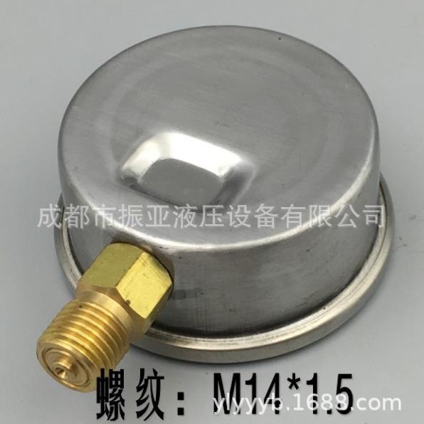 油压 液压 抗震 耐震压力表YN60 1.6mpa M14*1.5气压 水压 防震