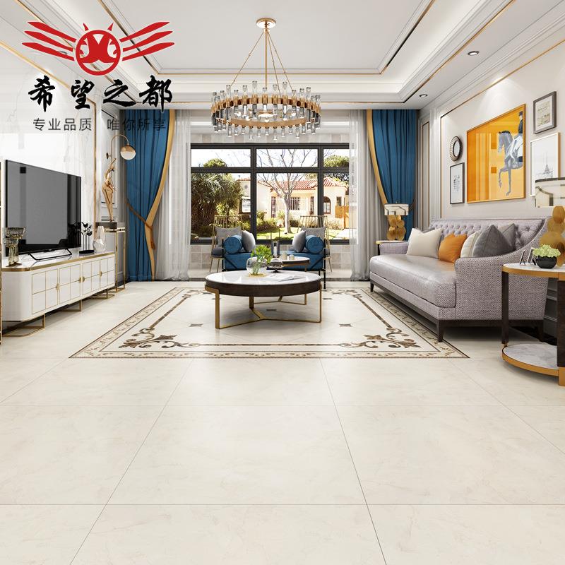 希望之都砖柔光通体大理石瓷砖800x800客厅地砖简约地板砖柔光砖