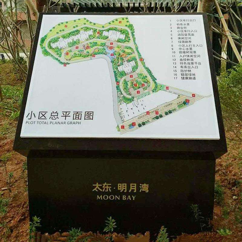 设计生产楼层索引牌不锈钢平面指示牌 景点分布平面图导向牌定 制