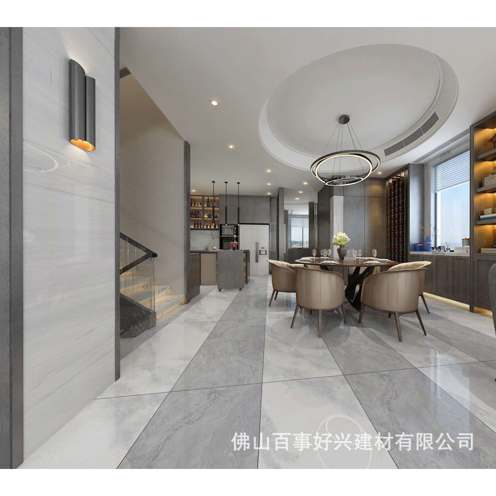 加厚负离子通体大理石瓷砖600*1200餐厅客厅佛山简约防潮地砖防滑