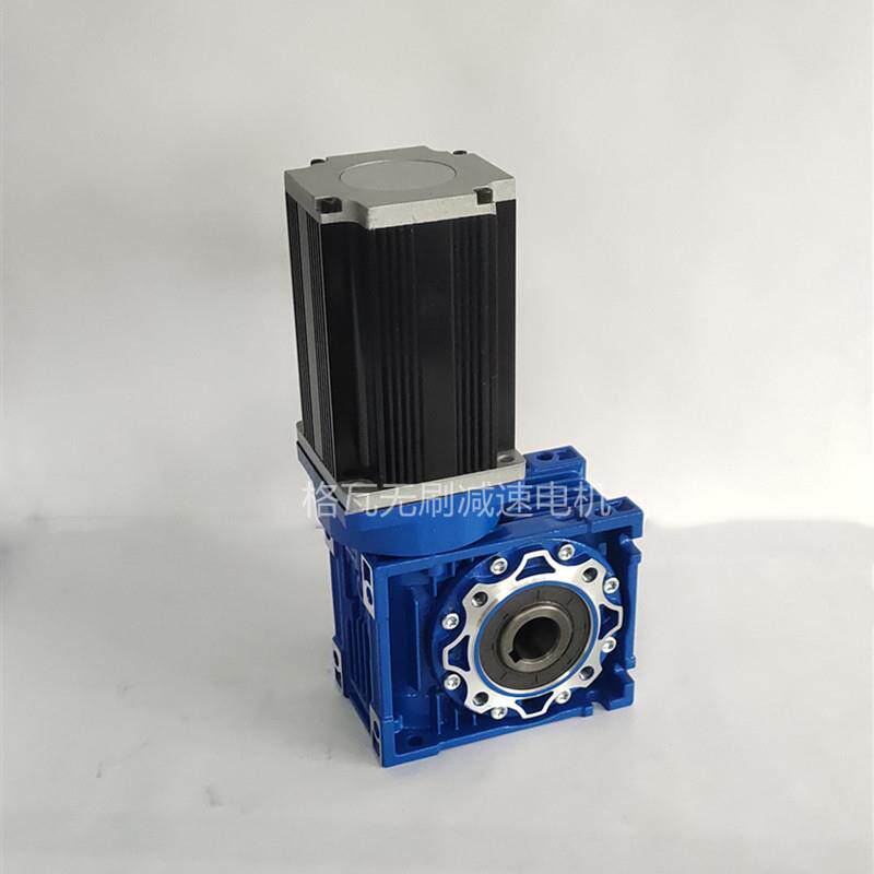 格瓦微型48V无刷直流电机25W~2KW 一体化VF030~110圆形蜗轮减速机
