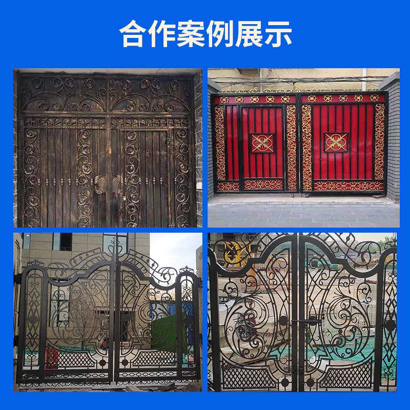 北京厂家 铁艺大门农村自建房别墅小区入户门铸铁围栏外庭院围墙