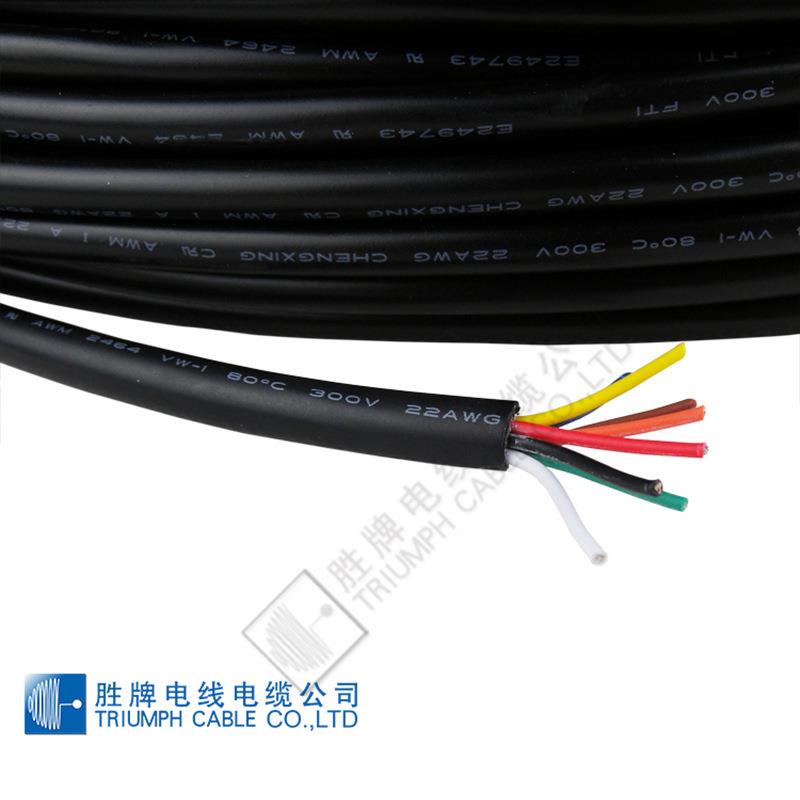 UL2464 多芯屏蔽电线18AWG 编织铝箔缠绕 PVC 镀锡铜电子线