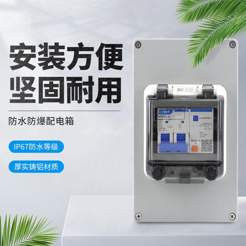 防爆断路器空开配电箱漏电三相380V3P2P32A铸铝金属隔爆保护开关