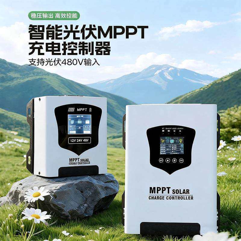 PV 480V120 MPPT 宽电压太阳能控制器 24V-192V 电池自动识别智能