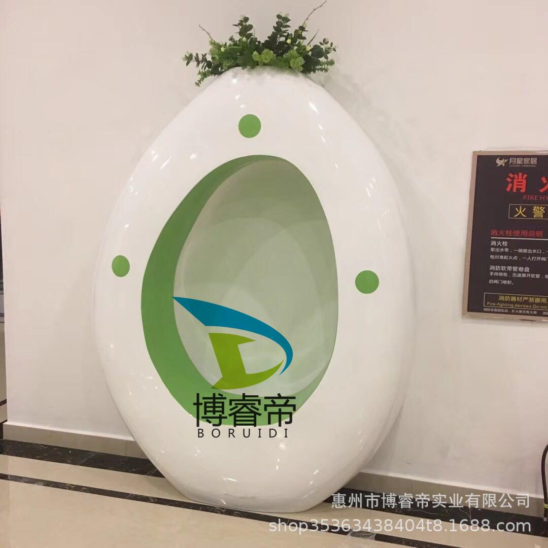 玻璃钢商场美陈景观装饰座椅花盆异形等候圆形大堂组合休息凳商用