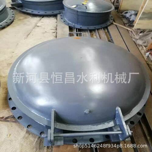 优质铸铁拍门恒昌pm0.8m 防倒灌排水铸铁闸门价格 铸铁拍门质量好