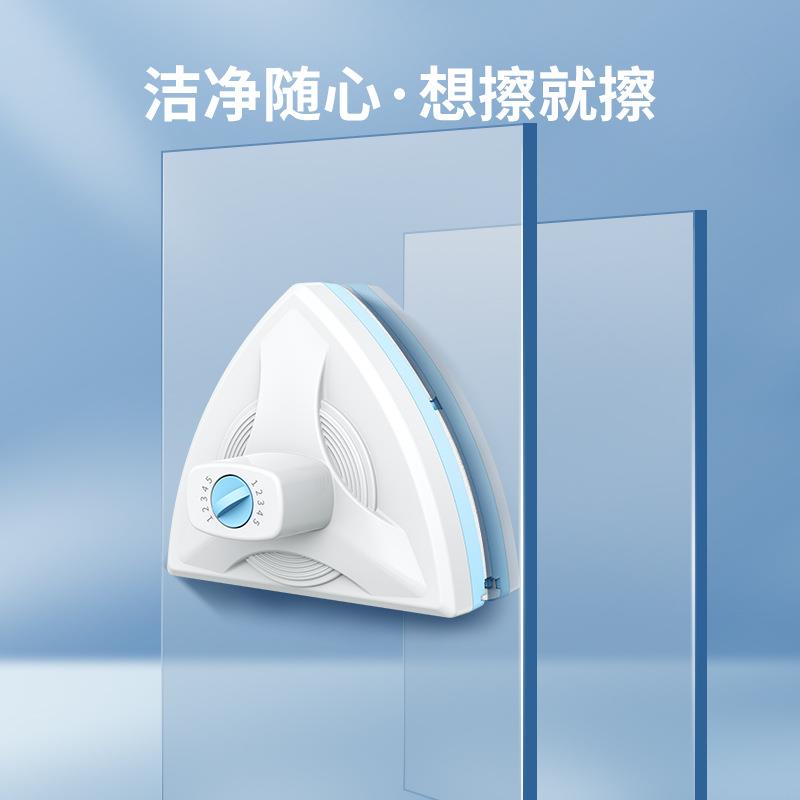 擦玻璃高楼家用单双三层双面擦窗户清洁刮水器防夹手可调磁工具刷