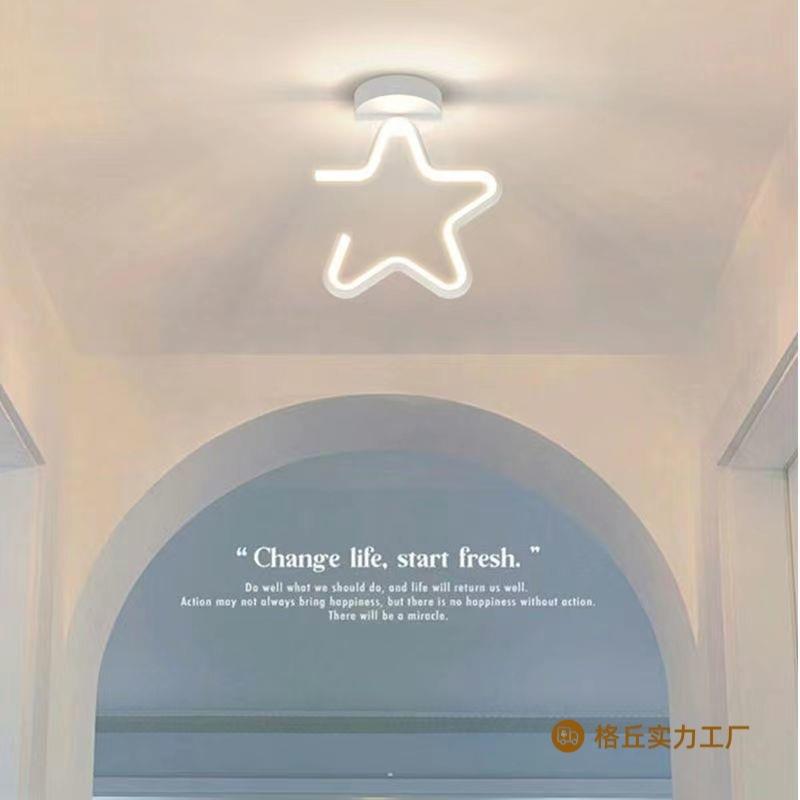 过道灯走廊灯现代简约入户门厅灯北欧楼梯阳台玄关灯具星星吸顶灯