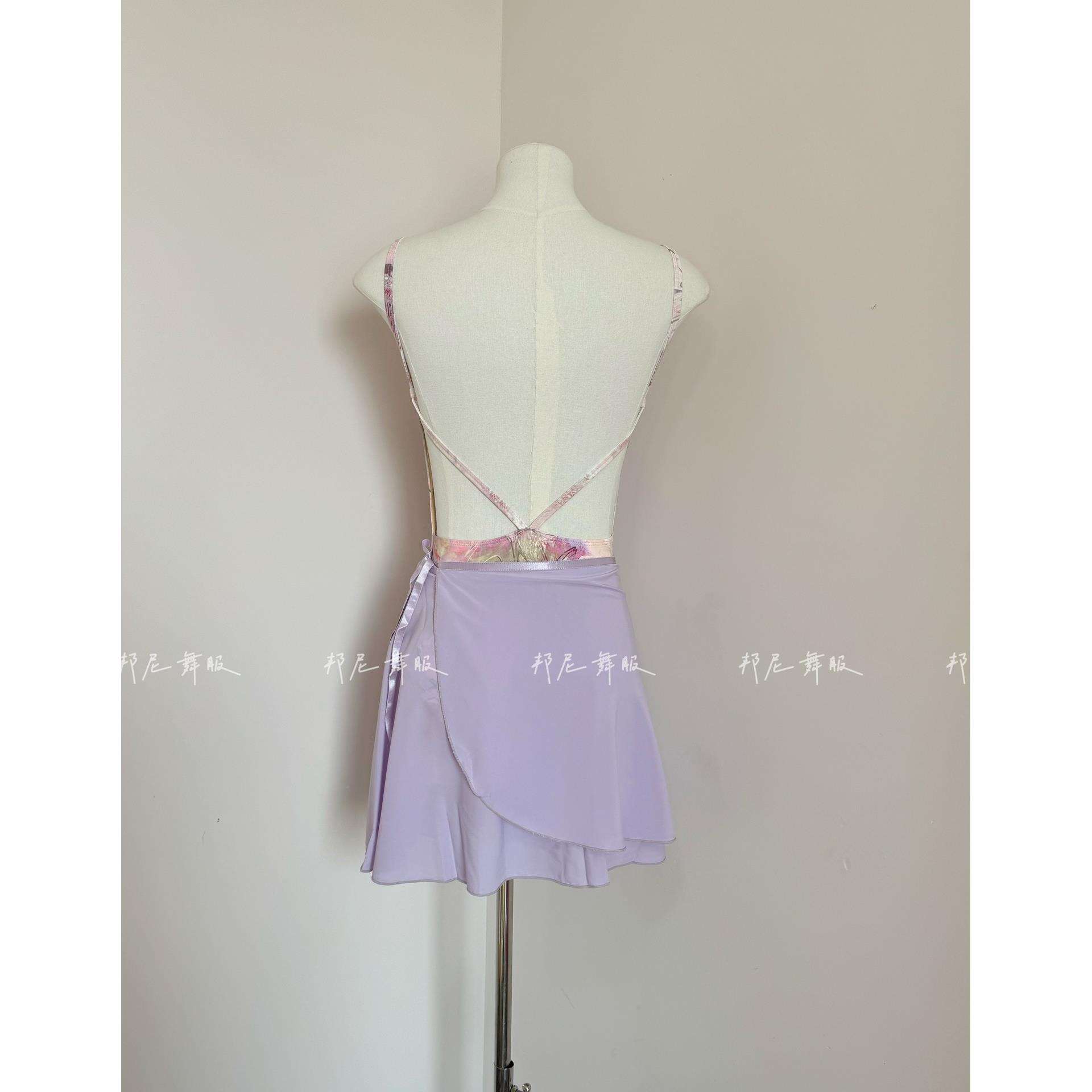 邦尼新款芭蕾舞服女成人吊带连体服形体服体操服舞蹈服修身显瘦