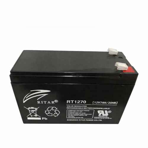 RITAR瑞达电池RT1270 12V蓄7A梯H UTZHPS 应急电源池消防电电专用
