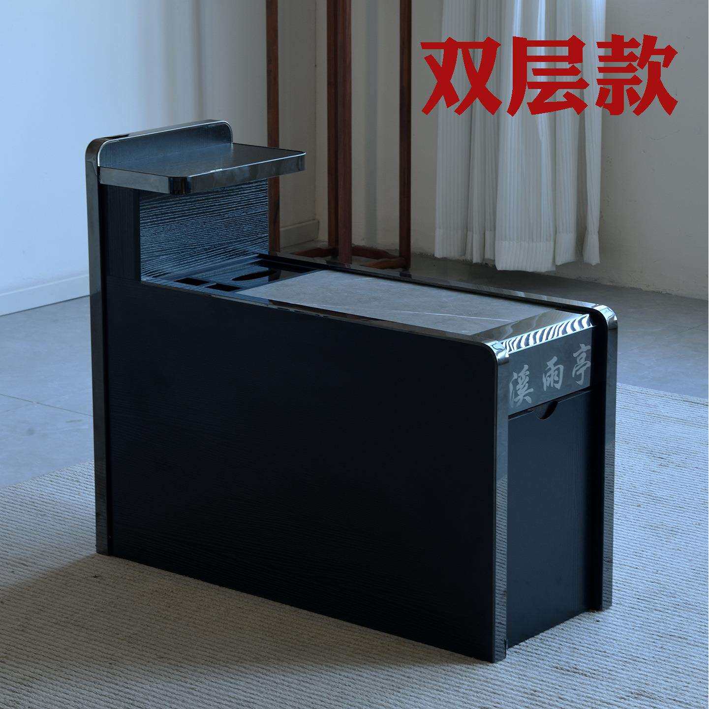 足浴茶几柜足疗沙发边几柜中间茶几经济型充电美甲按摩店商务