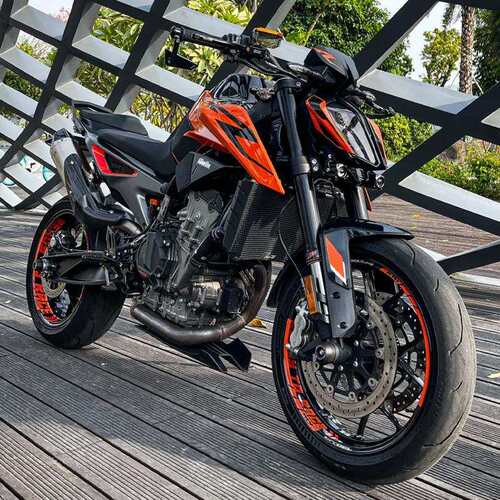 适用KTM DUKE 790/890 改装发动机铝合金水箱网散热器保护罩配件