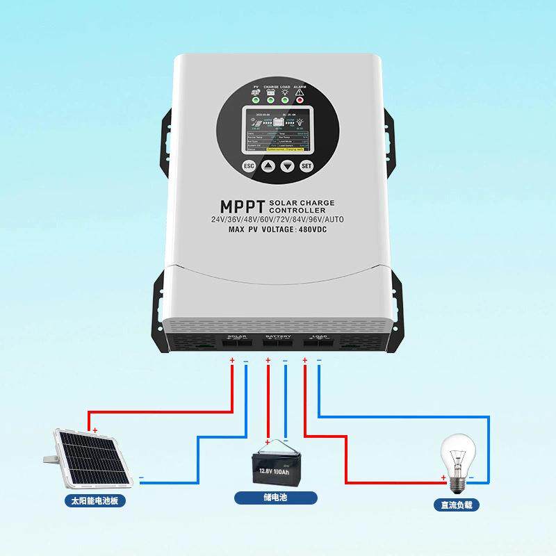 高压MPPT太阳能控制器光伏充24V36V48V72V84V96V192V电池60A120A