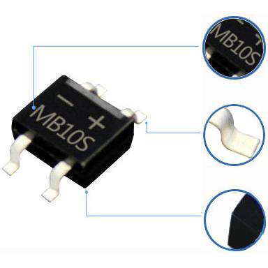 MB6S MB10S 超薄型MB6F MB10F 桥堆整流器 贴片SOP-4