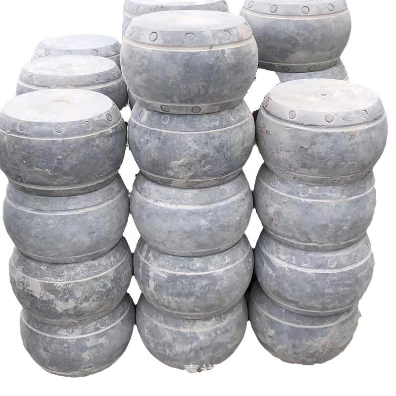 花盆石柱墩底座 垫基石柱脚石木柱装饰石圆墩空心石柱础柱墩石