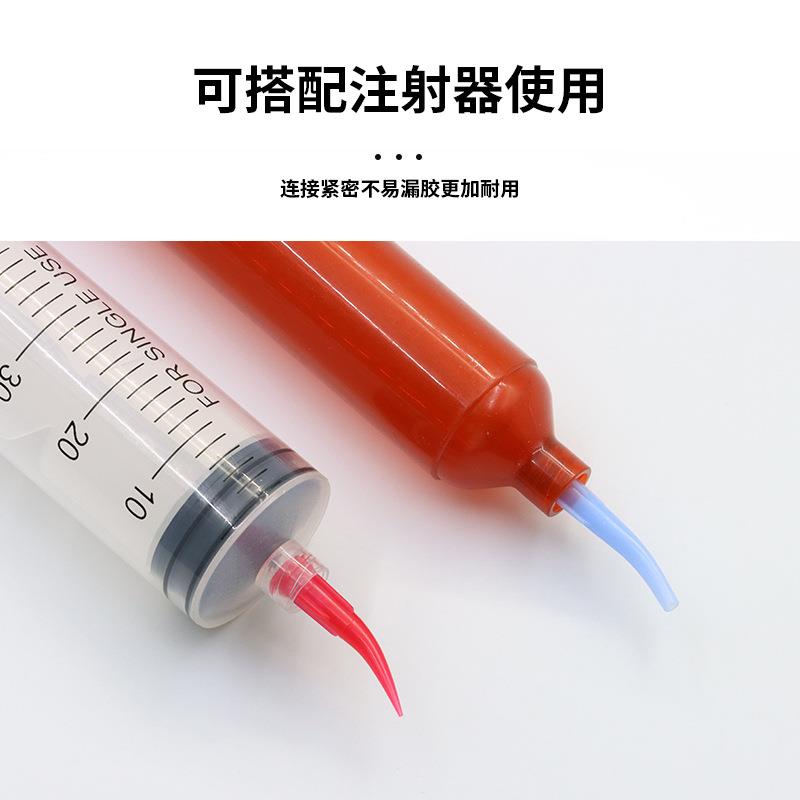 点胶针头TT全塑料斜式弯针头点胶机打胶针嘴30度点胶针头注胶针头