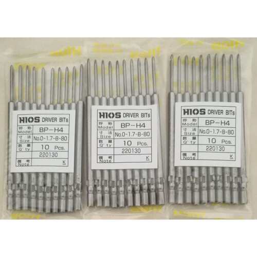 供应HIOS好握速电批 批头BP-H4 0-1.7-B-80 0-2.0-B-80 批咀 原装