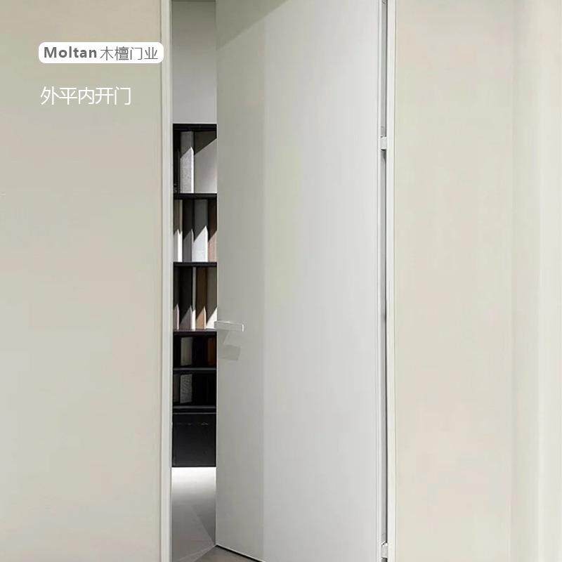 木檀家具卧室门轻奢款实木卧室烤漆门头板木门套装欧美式风酒店门