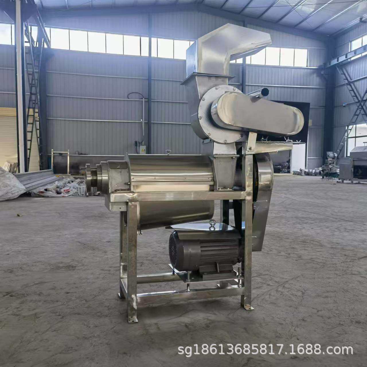 1.5T大型水果破碎压榨机 食品果蔬挤压榨汁机 工业菠萝柚子挤汁机