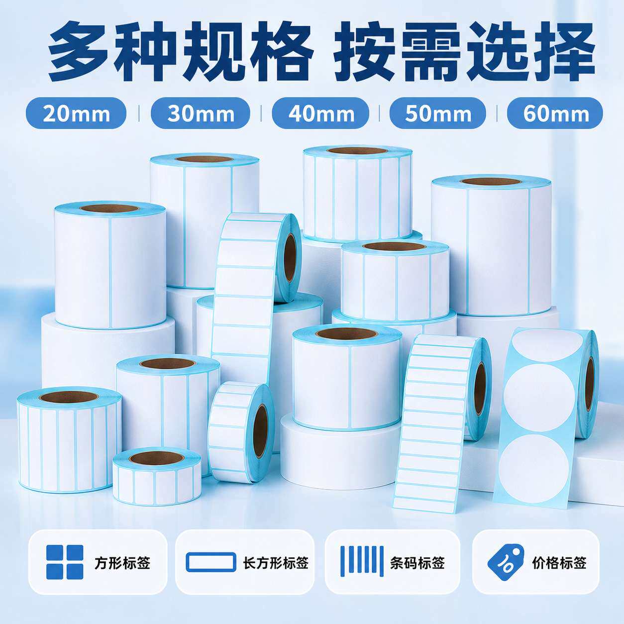 热敏纸不干胶 折叠标签打印纸特惠发货面单条码纸 三防热敏标签纸