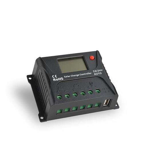 硕日HP2430太阳能控制器30A40A PWM光伏充电器家用12V24V通用