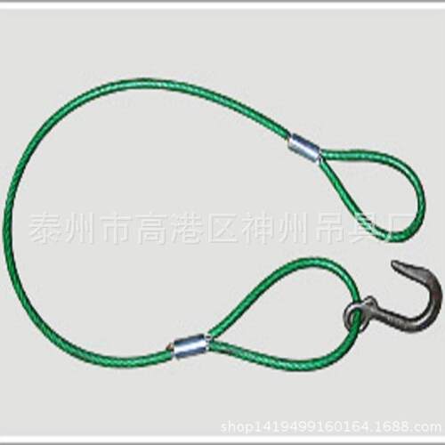 神州SW252压制钢丝绳索具双扣插编钢丝绳起重吊具厂家直销