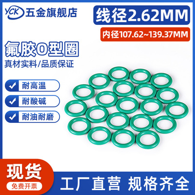氟胶O型圈内径107.62/113.97/120.32/126.67/133.02/139.37*2.62
