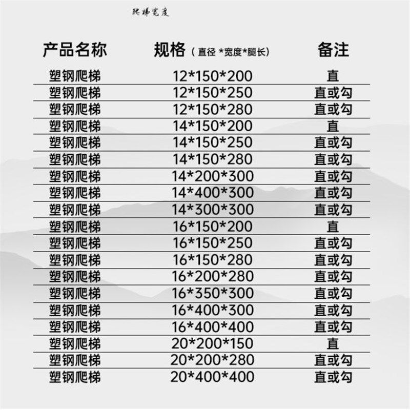 检查井爬梯塑钢踏步窖井爬梯污水井爬梯包塑井下梯塑钢爬梯踏步