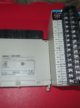 OMRONPLC模拟量输入输出模块C200H-AD003 DA003功能包好成色漂亮