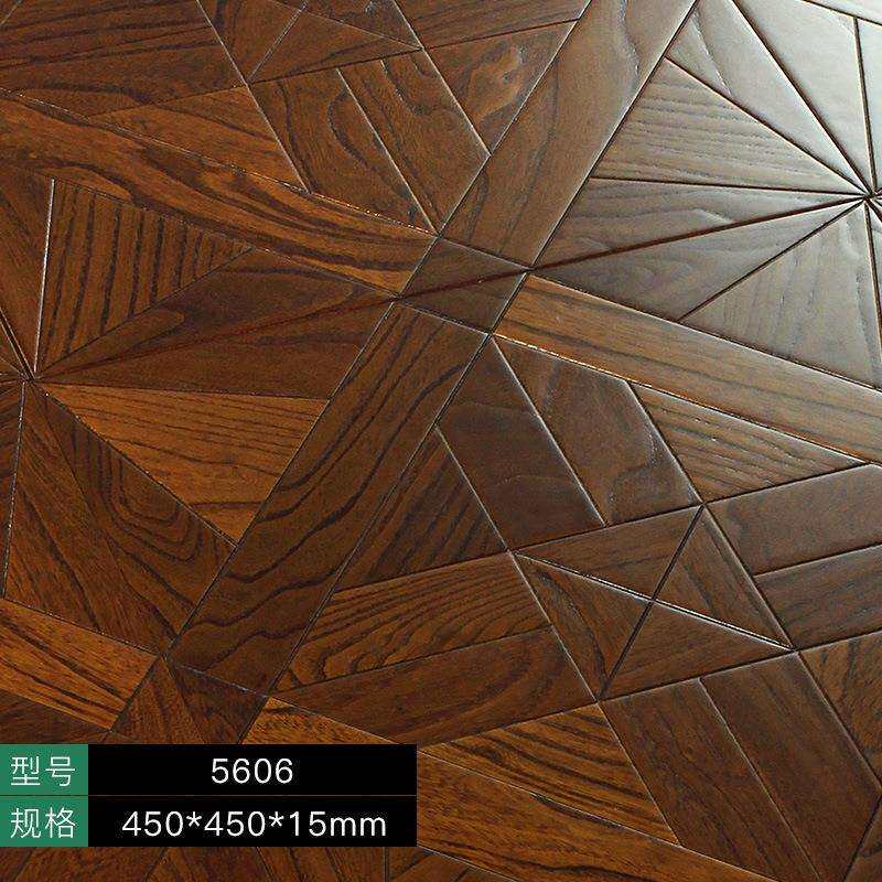 现货 榆木多层实木拼花地板 个性拼花家用环保艺术地板